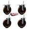 Service Caster 6 Inch High Temp Phenolic 34 Inch Stem Caster Set 2 Total Lock Brakes SCC-TSTTL20S615-PHRHT-34212-2-S-2 - alternate 4